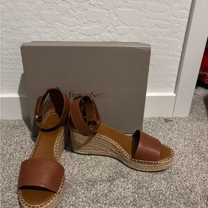 Franco Sarto Tan Espadrille Wedges